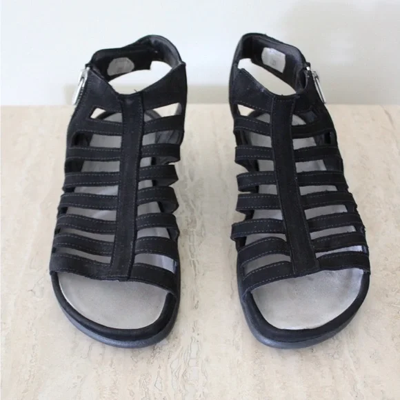 Naot Black Suede Gladiator Sandals - Picture 2 of 8